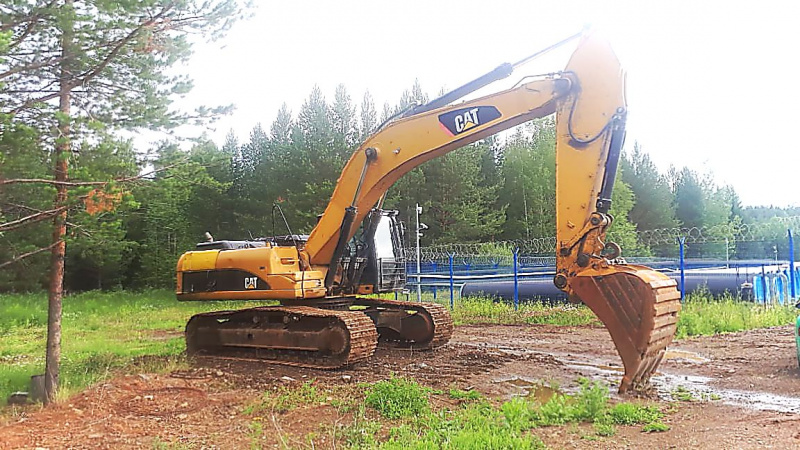 Caterpillar 336D под контролем ГЛОНАСС